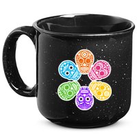 Day of the Dead Skulls 15oz Campfire Ceramic Mug