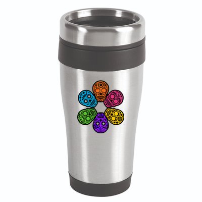 Day of the Dead Skulls 16oz Travel Tumbler