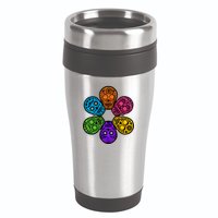 Day of the Dead Skulls 16oz Travel Tumbler