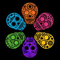Day of the Dead Skulls 16oz Travel Tumbler