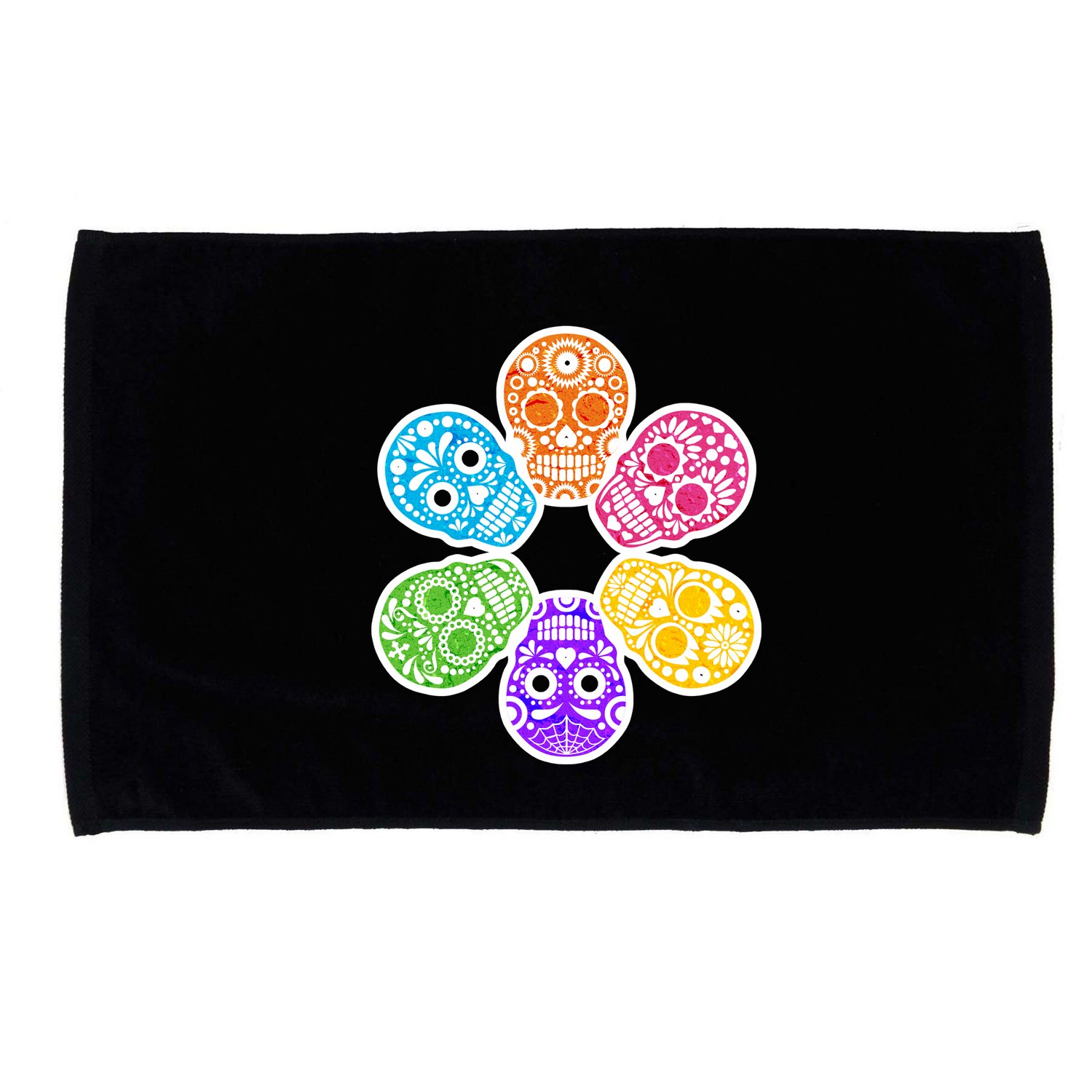 Day of the Dead Skulls Microfiber Hand Towel