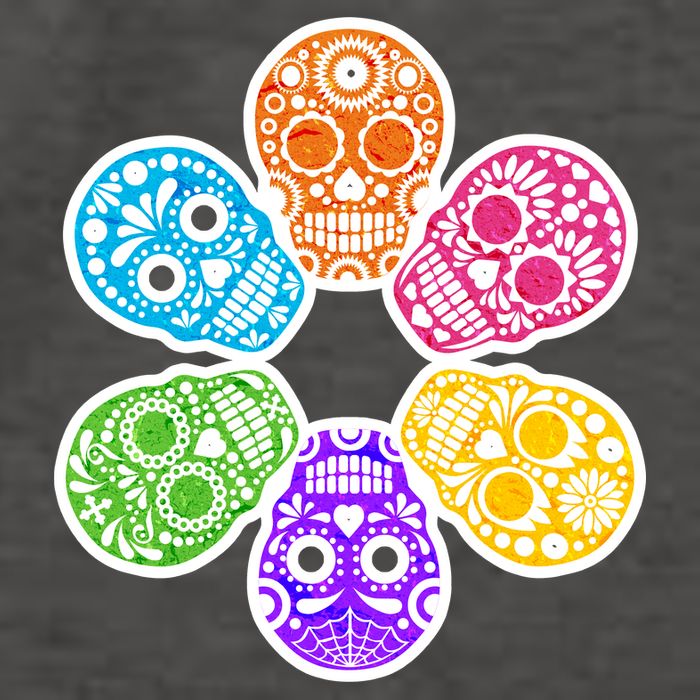 Day of the Dead Skulls Vector Backpack