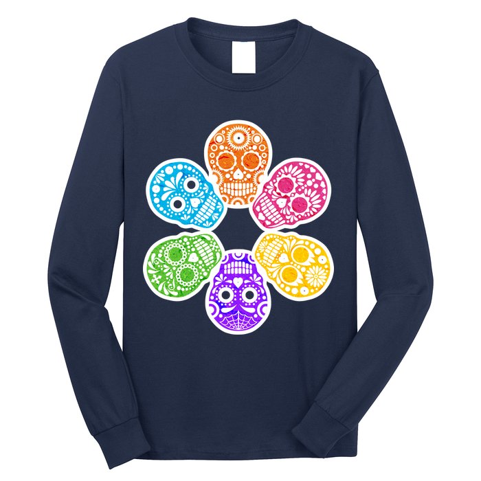 Day of the Dead Skulls Long Sleeve Shirt