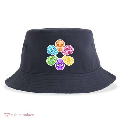 Day of the Dead Skulls Sustainable Bucket Hat