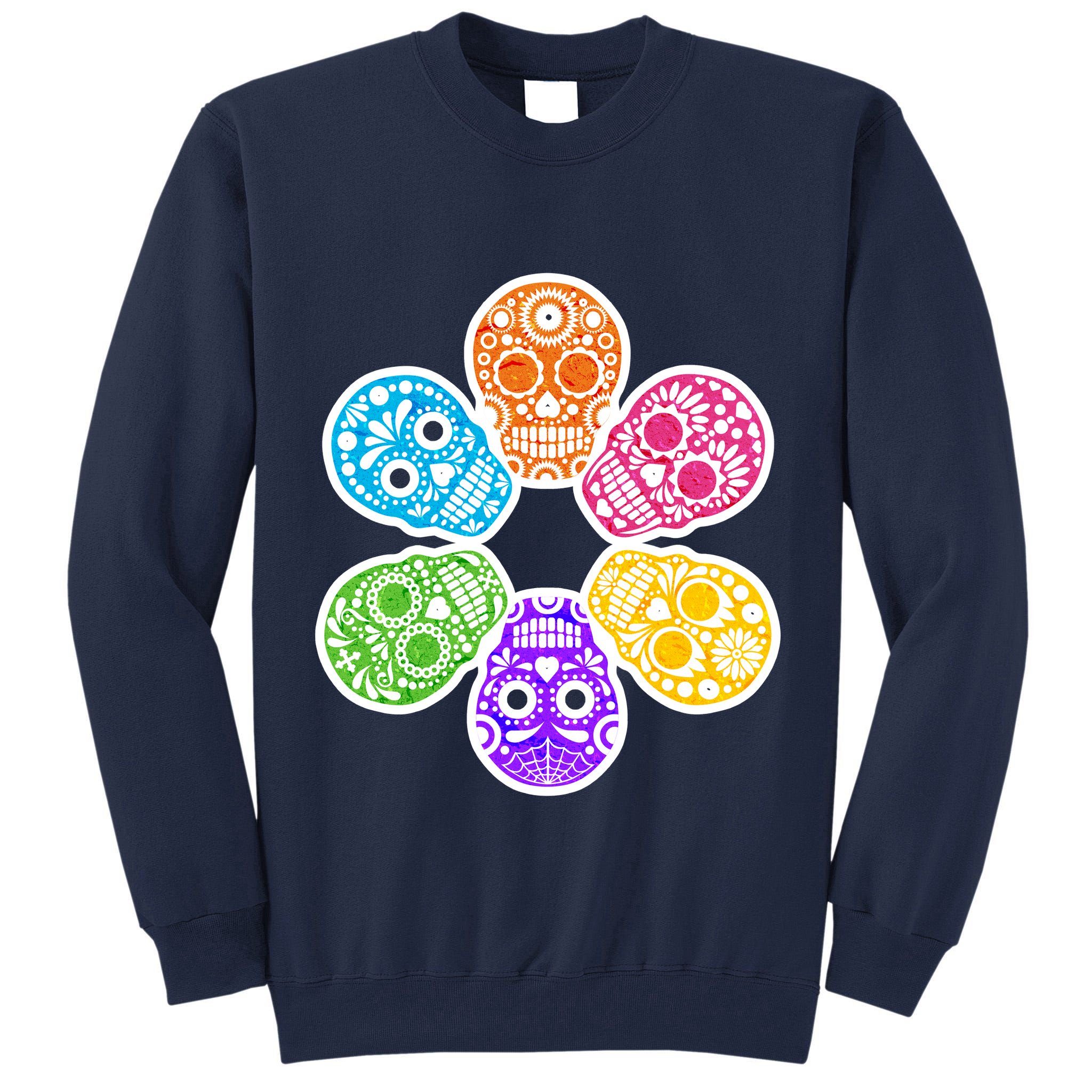 Day of the Dead Skulls Tall Sweatshirt