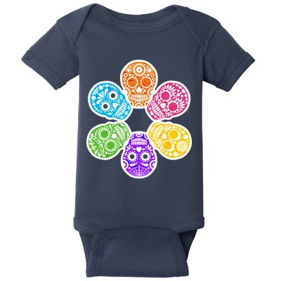 Day of the Dead Skulls Baby Bodysuit