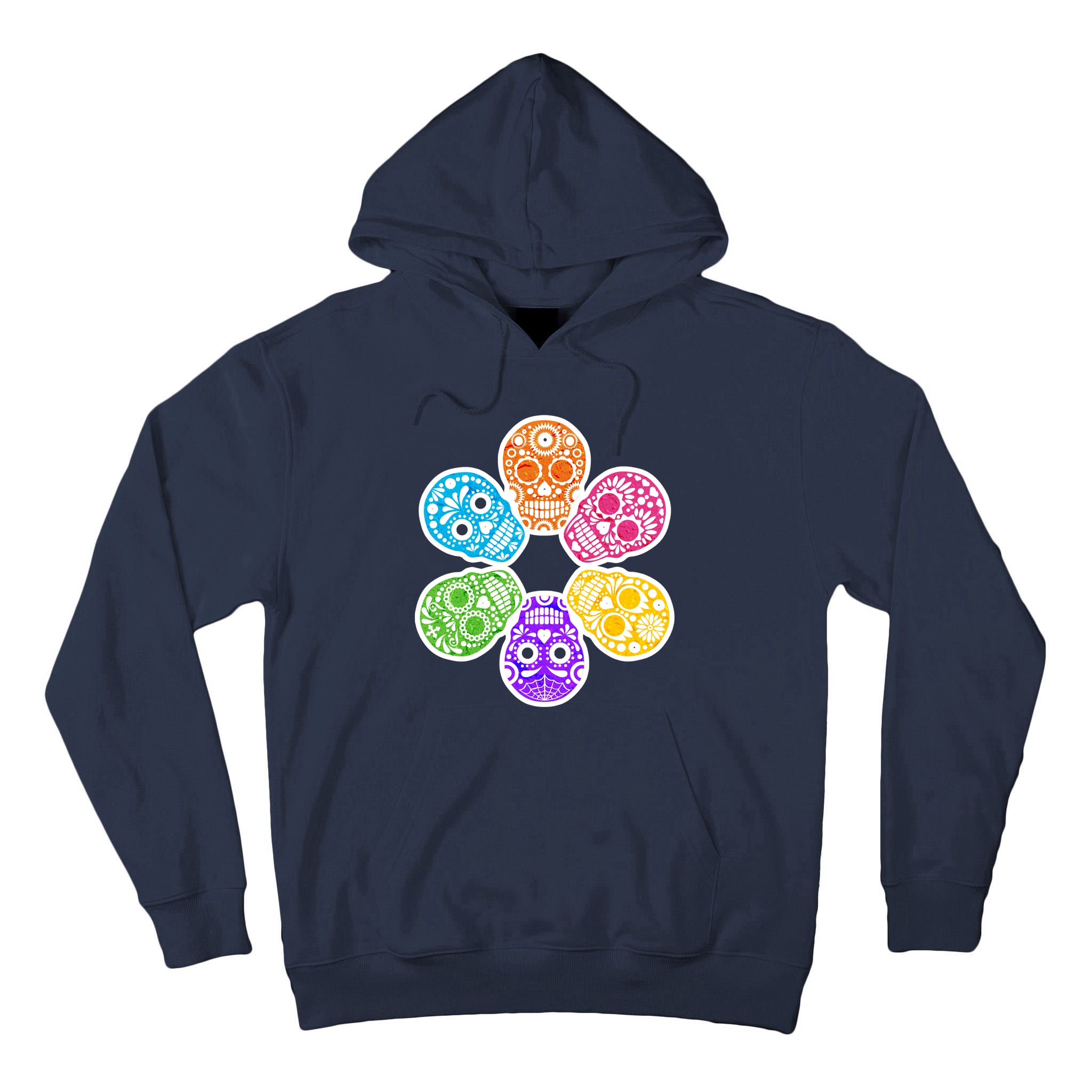 Day of the Dead Skulls Tall Hoodie