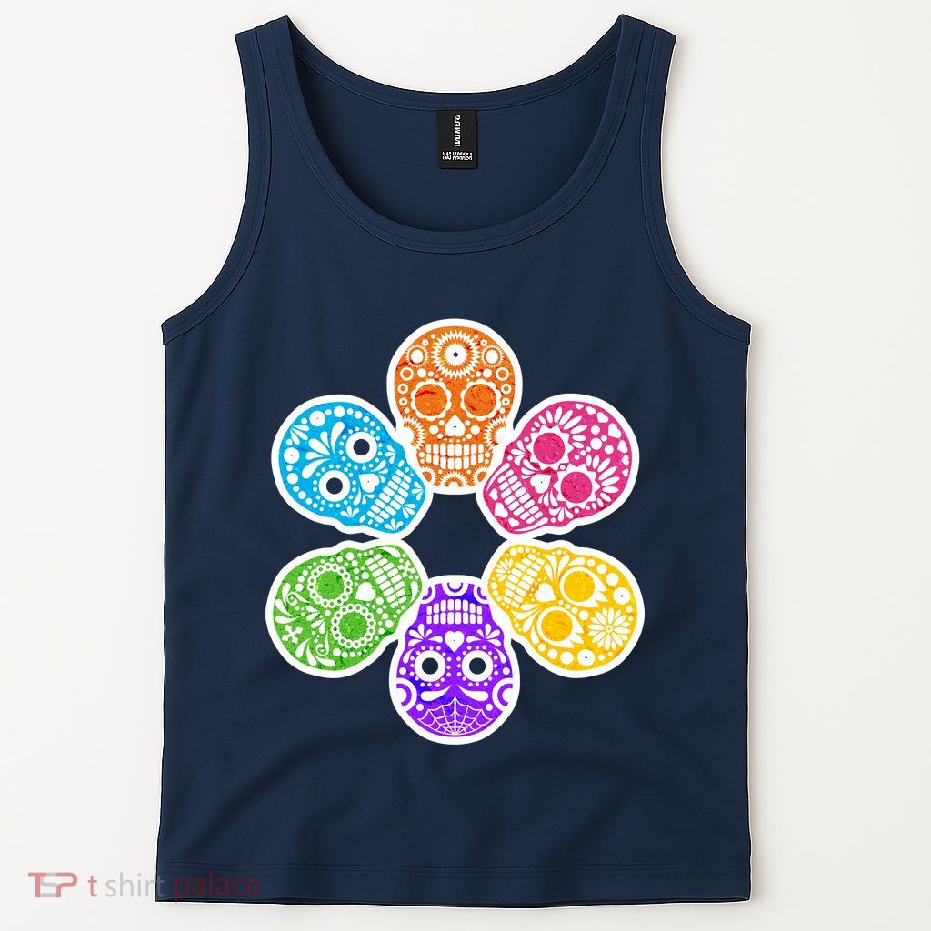 Day of the Dead Skulls Tank Top