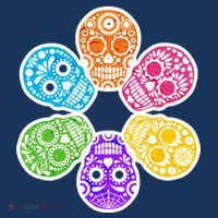 Day of the Dead Skulls Tank Top