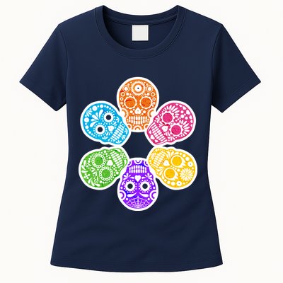 Day of the Dead Skulls Womens T-Shirt