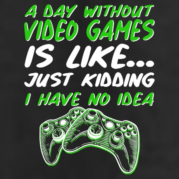 Day Without Video Games Just Kidding I Have No Idea Garment-Dyed Heavyweight T-Shirt