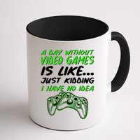 Day Without Video Games Just Kidding I Have No Idea Mug