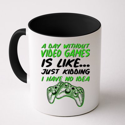 Day Without Video Games Just Kidding I Have No Idea Mug