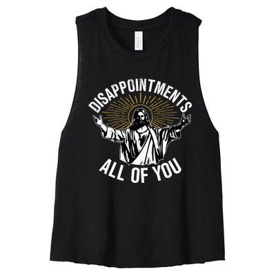 Disappointts All You Jesus Christian Religion Women's Racerback Cropped Tank