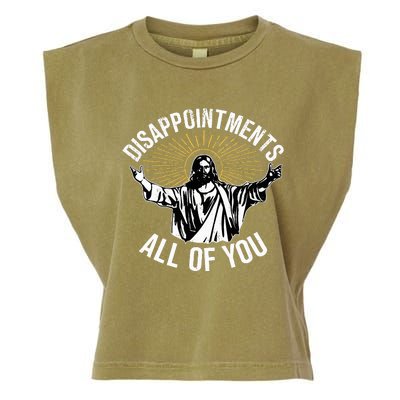 Disappointts All You Jesus Christian Religion Garment-Dyed Women's Muscle Tee