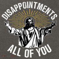 Disappointments All You Jesus Christian Religion Cotton Canvas Backpack