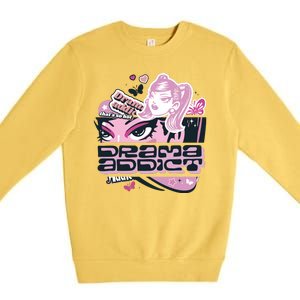 Drama Addict Y2K Diva Premium Crewneck Sweatshirt