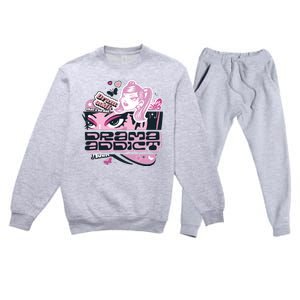 Drama Addict Y2K Diva Premium Crewneck Sweatsuit Set