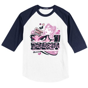 Drama Addict Y2K Diva Baseball Sleeve Shirt