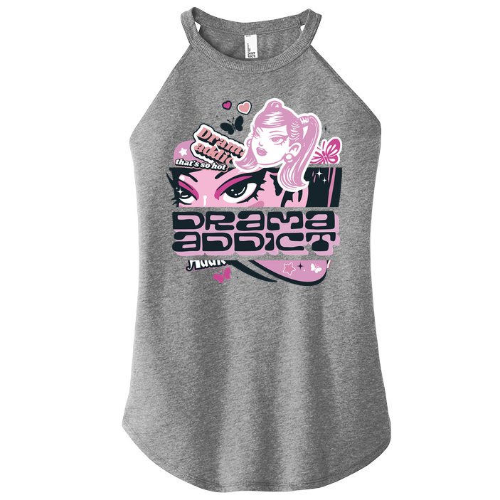 Drama Addict Y2K Diva Women's Perfect Tri Rocker Tank