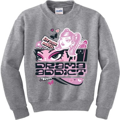 Drama Addict Y2K Diva Kids Sweatshirt