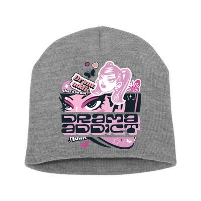 Drama Addict Y2K Diva Short Acrylic Beanie