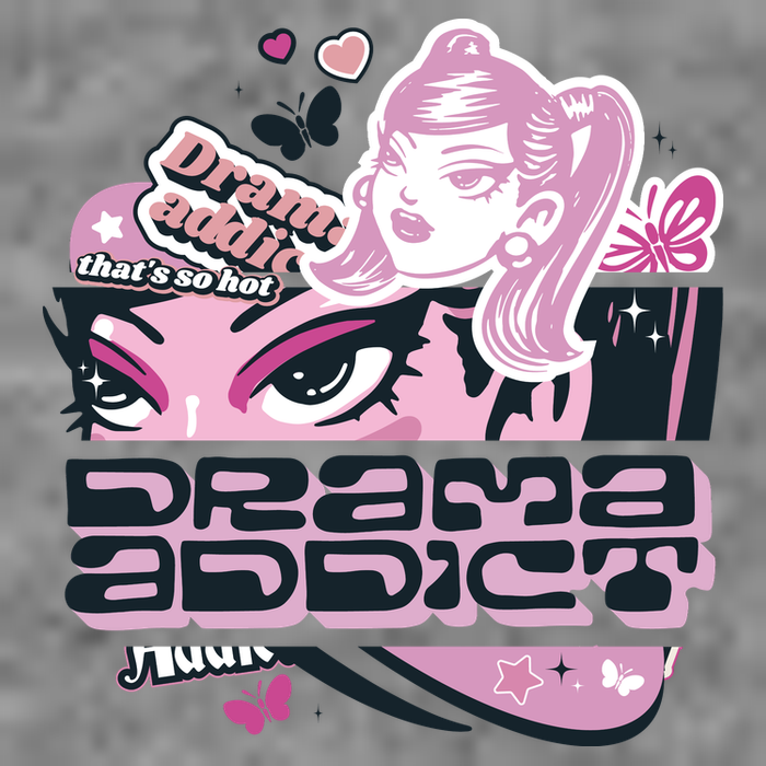 Drama Addict Y2K Diva Short Acrylic Beanie