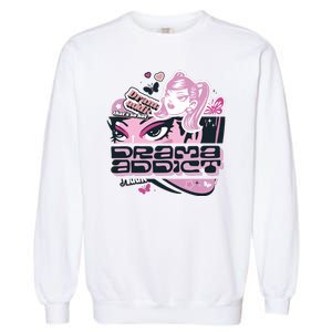 Drama Addict Y2K Diva Garment-Dyed Sweatshirt