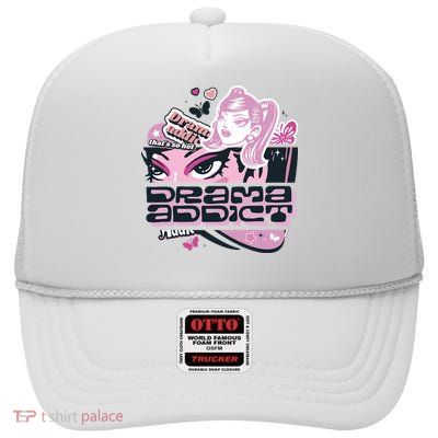 Drama Addict Y2K Diva High Crown Mesh Back Trucker Hat