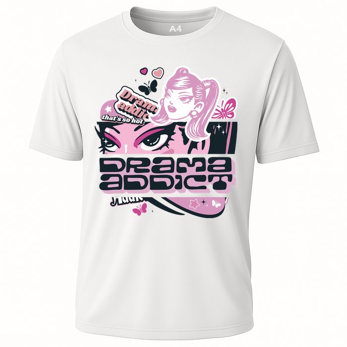 Drama Addict Y2K Diva Cooling Performance Crew T-Shirt