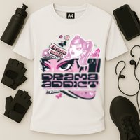 Drama Addict Y2K Diva Cooling Performance Crew T-Shirt