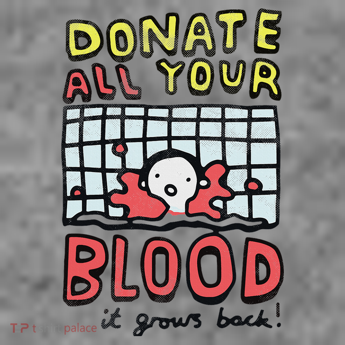 Donate All Your Blood It Grows Back  7-Panel Snapback Hat