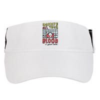 Donate All Your Blood It Grows Back  Adult Drive Performance Visor