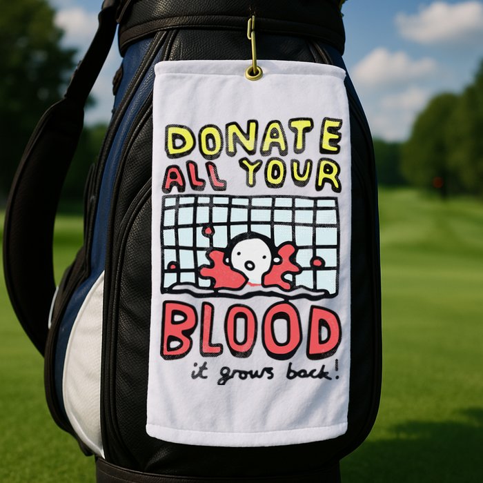 Donate All Your Blood It Grows Back  Golf Towel