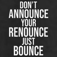 DonT Announce Your Renounce Just Bounce Adult Drive Performance Visor