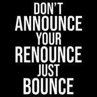 DonT Announce Your Renounce Just Bounce Cropped Pullover Crew