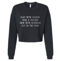 Daydreaming Fantasies Cropped Pullover Crew