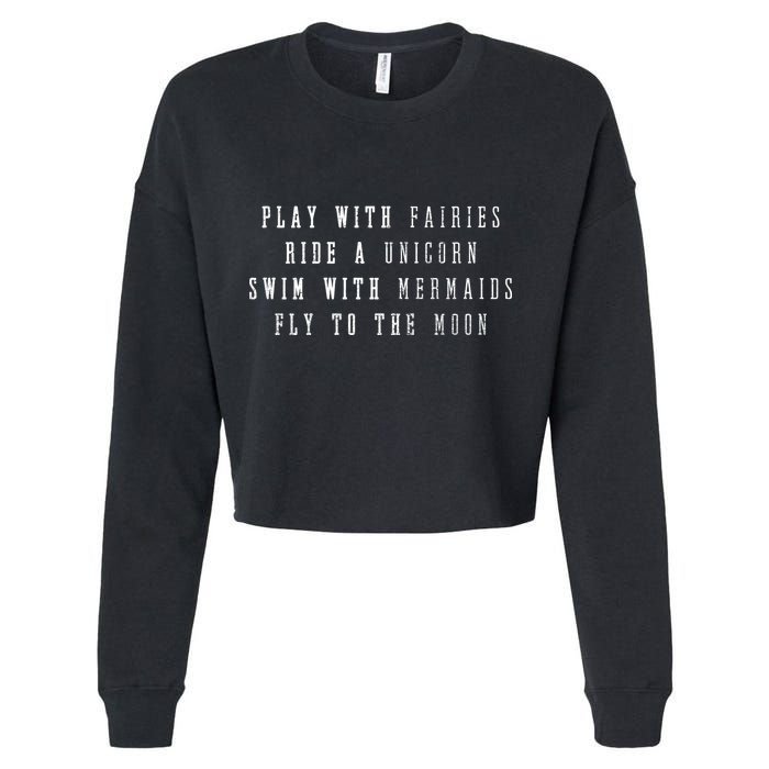 Daydreaming Fantasies Cropped Pullover Crew