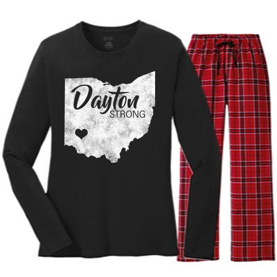 Dayton Strong Women's Long Sleeve Flannel Pajama Set 