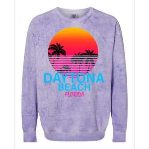 Daytona Beach Florida Colorblast Crewneck Sweatshirt