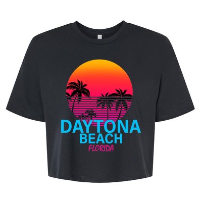 Daytona Beach Florida Bella+Canvas Jersey Crop Tee