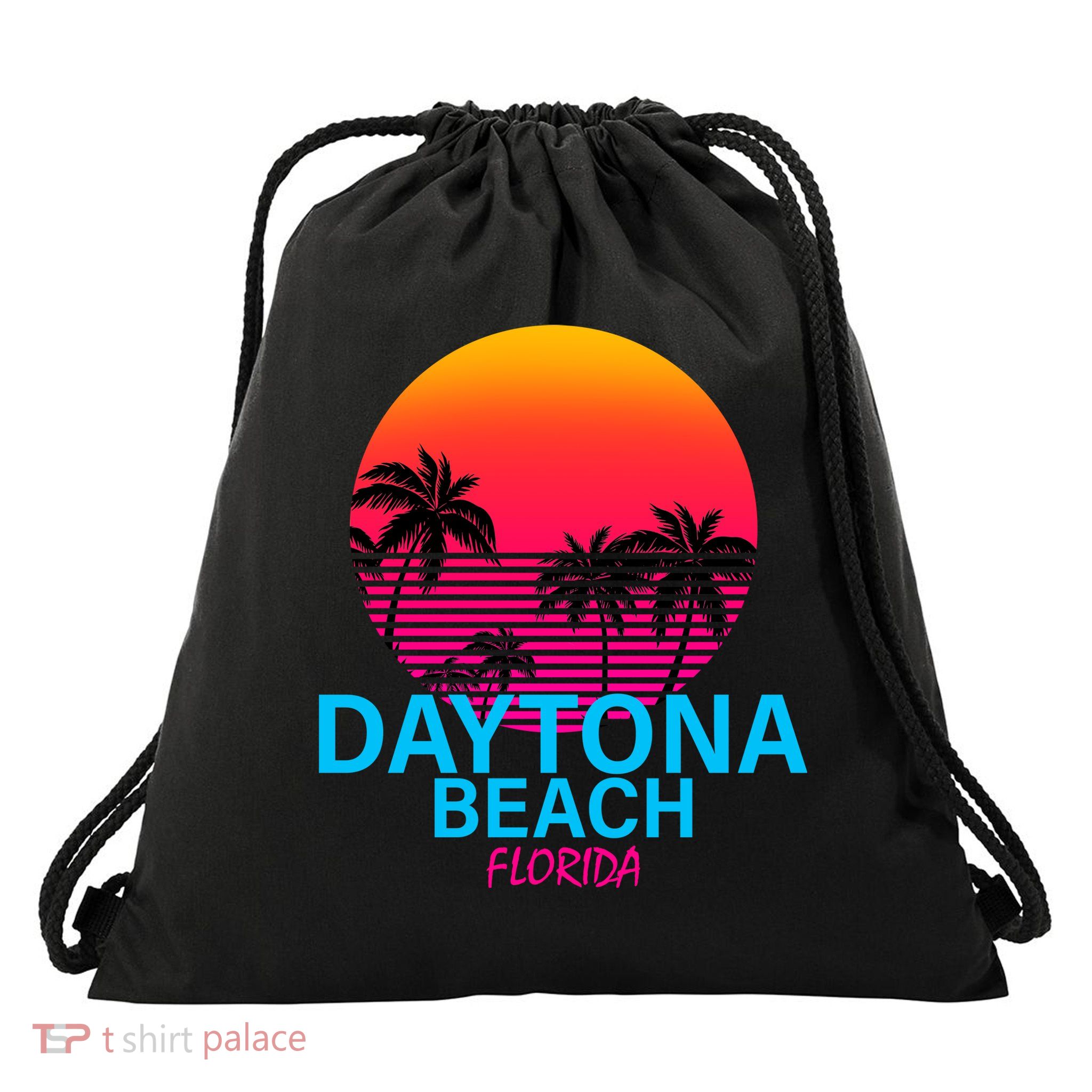 Daytona Beach Florida Drawstring Bag