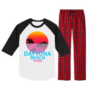 Daytona Beach Florida Raglan Sleeve Pajama Set