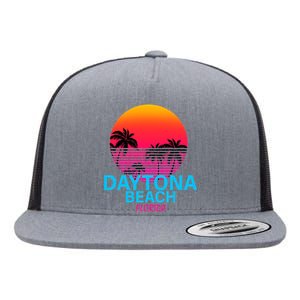 Daytona Beach Florida Flat Bill Trucker Hat