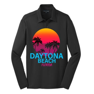 Daytona Beach Florida Silk Touch Performance Long Sleeve Polo