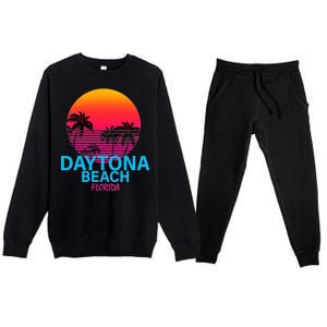 Daytona Beach Florida Premium Crewneck Sweatsuit Set