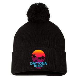 Daytona Beach Florida Pom Pom 12in Knit Beanie