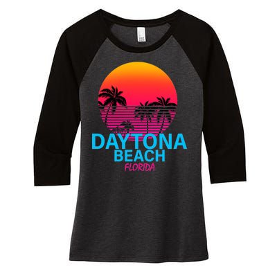 Daytona Beach Florida Women's Tri-Blend 3/4-Sleeve Raglan Shirt