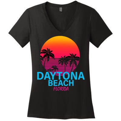 Daytona Beach Florida Women's V-Neck T-Shirt