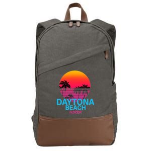 Daytona Beach Florida Cotton Canvas Backpack